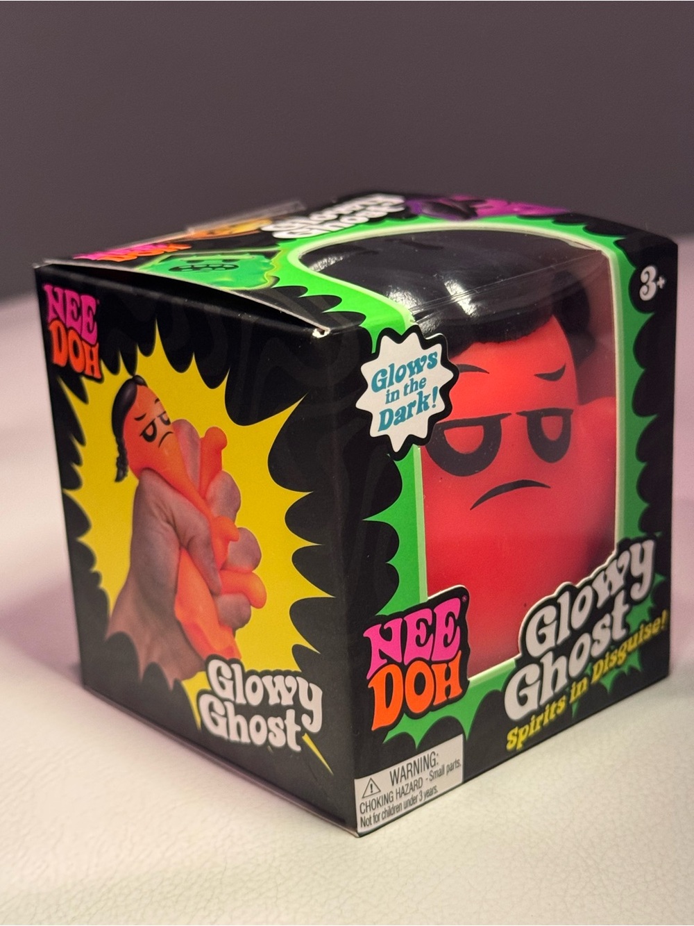 Needoh Glowy Ghost Halloween Squishy Fidget Glow in the Dark NEW SHIPS TODAY! - Picture 2 of 9